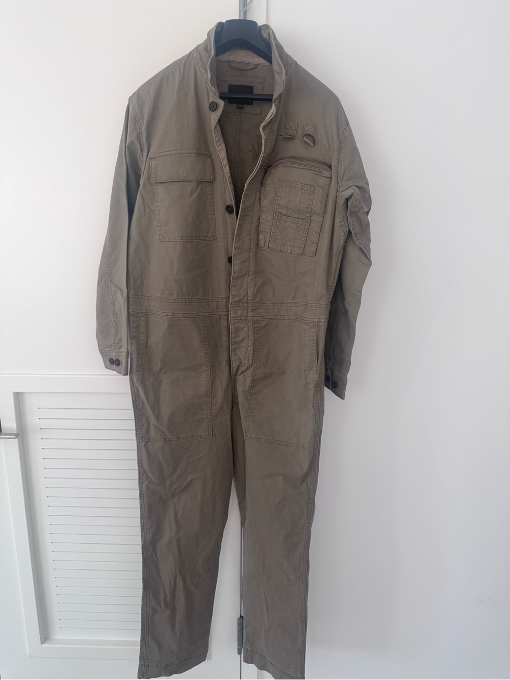 Banana Republic Olive Green Cargo Coverall Pants